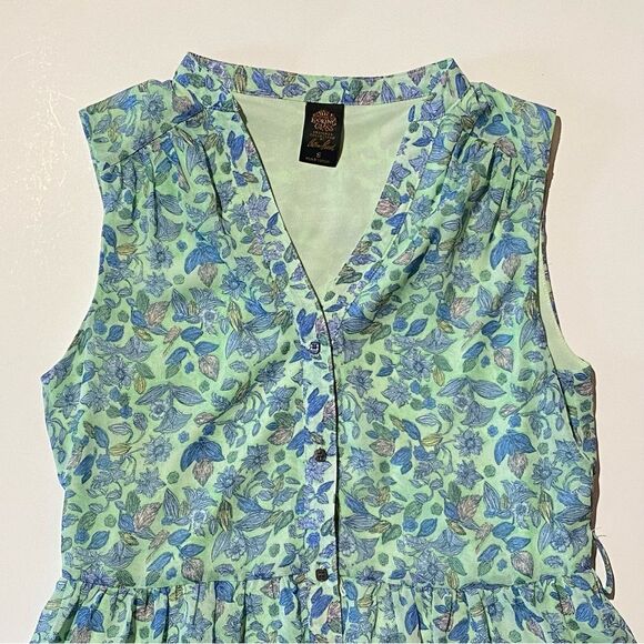 Disney's Alice Through The Looking Glass Button Front Floral Maxi Dress Size S - Picture 5 of 16